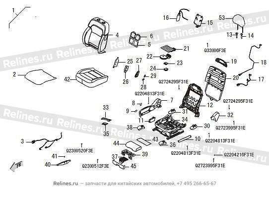 Assist driver seat assy - 690030***08BE3