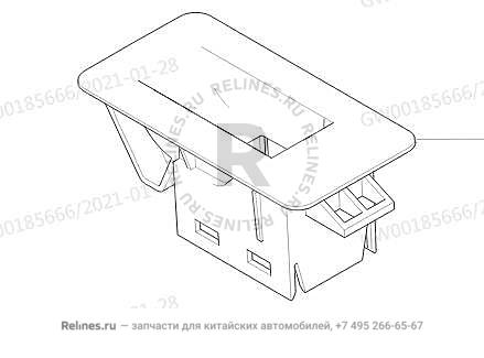 Sw panel-rr window LH