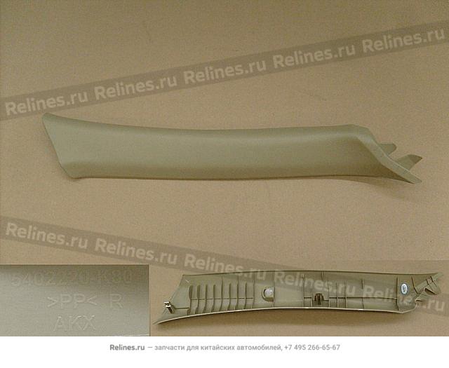 UPR panel assy-fr pillar RH - 540222***0-003S