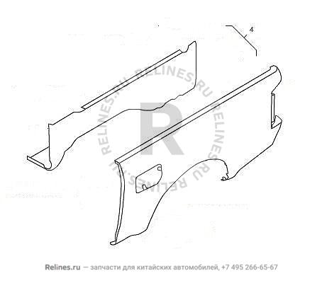 Cargo body side plate assy,RH - 85022***6PXA