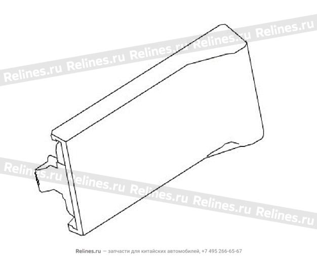 Vent panel,glove box - 530320***08A86