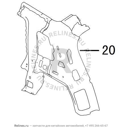 Pillar c assy,RH