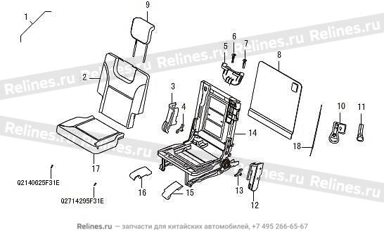 RR seat assy,LH