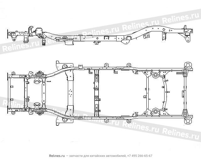 Frame weldment assy(2WD)