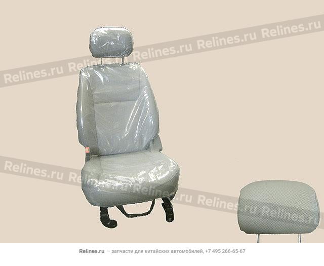 FR seat assy LH(leather grayish) - 680010***0-1213