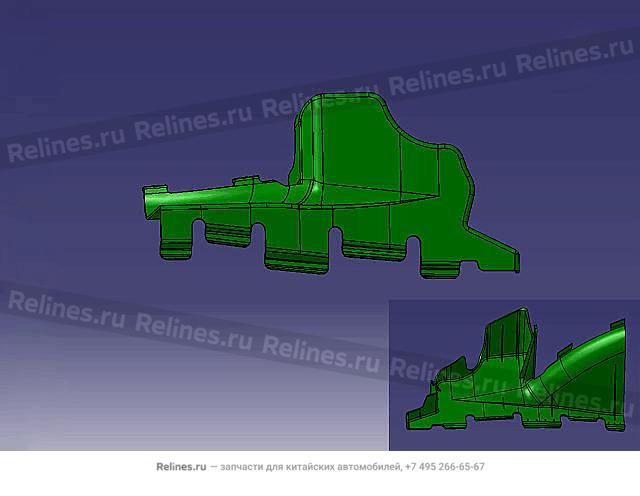 Mid seat LWR guard panel RH