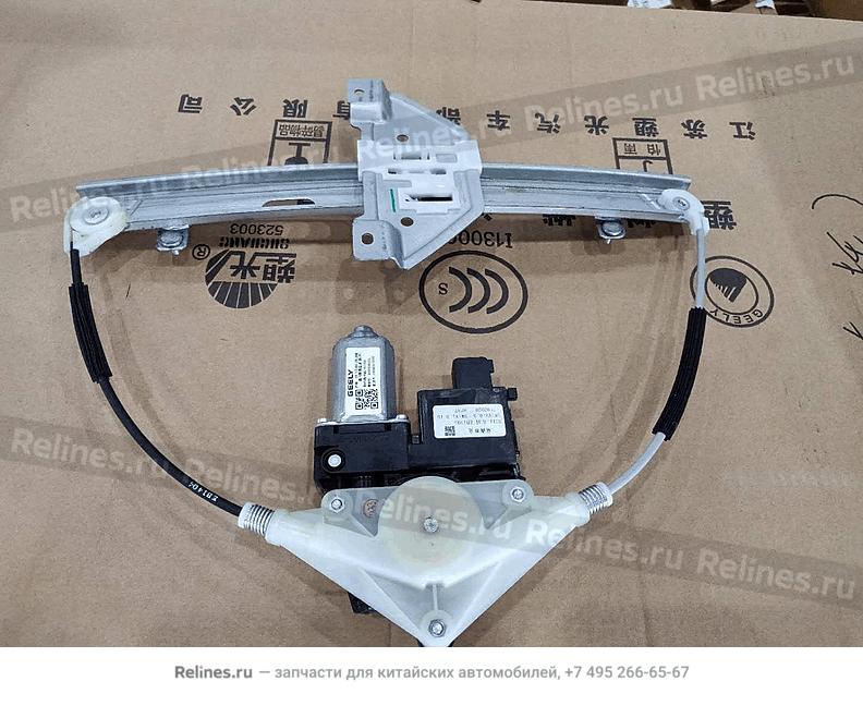 Трапеция стеклоподъемника задней левой двери в сборе с мотором