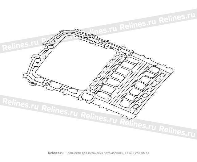 Reinf plate assy sunroof