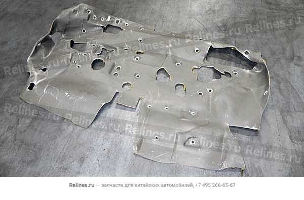 Shock absorption cushion-retaining plate