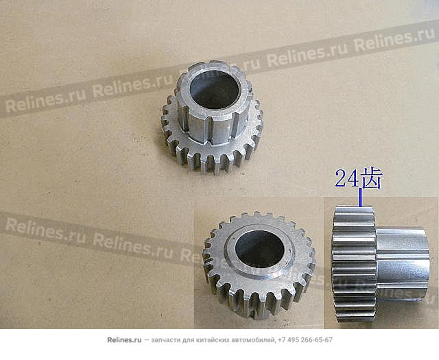 Шестерня раздат.коробки цепи вала привода заднего моста GW Safe (эл.РК) (24 зуб) - 13-54***-002