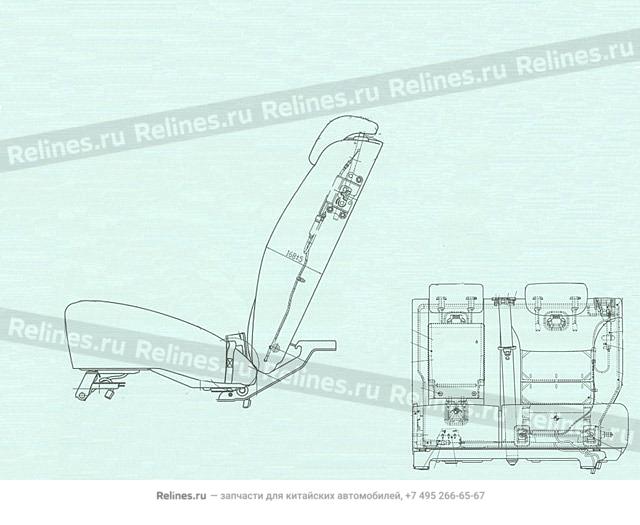 Mid seat assy LH - 70001***W09AA