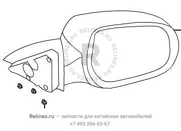 Door mirror assy RH assy