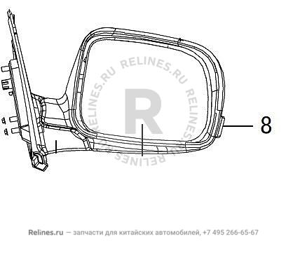 Turning signal lamp assy RH