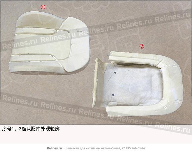 Backrest foam assy,driver seat