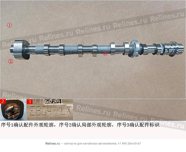 Exhaust camshaft assy - 1006***EB04