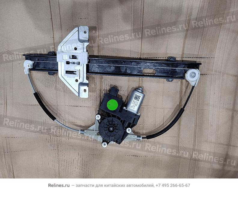 Трапеция стеклоподъемника передней правой двери в сборе с мотором