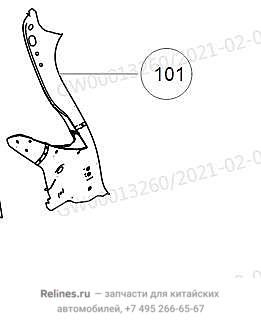 Усилитель стойки левой - 54016***T01A