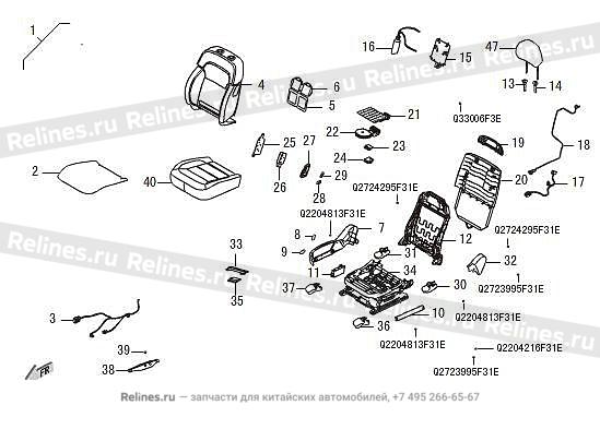 Assist driver seat assy - 690080***08BD7