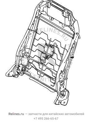 Driver seat backrest frame assy - 68017***V08B