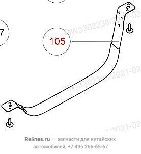 Бондаж бака топливного левый - 11011***T11A