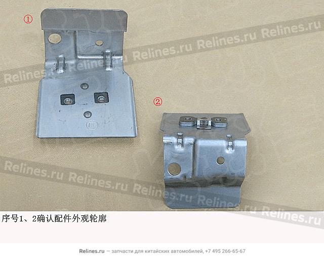 Reinf plate assy-rr door lock LH