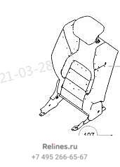 Спинка сиденья заднего правого - 705522***1XA89