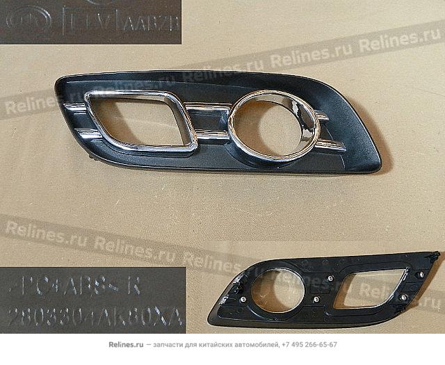 Trim cover-fr fog lamp RH - 28033***80XA