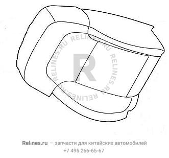 Обивка спинки водительского сиденья - 680511***11E86