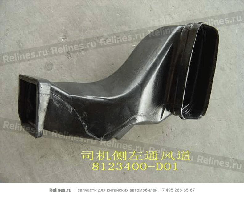 LH air duct assy-fr seat LH