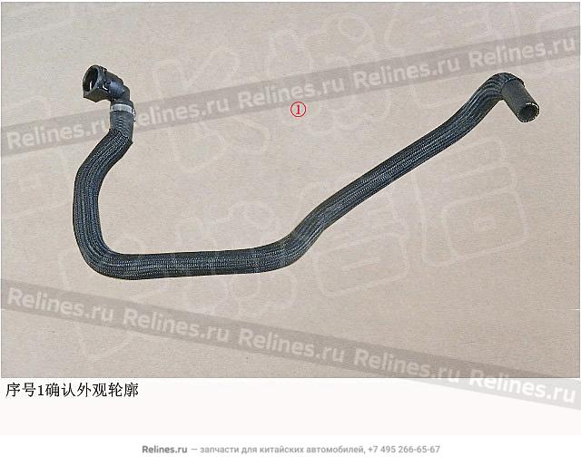 Water inlet pipe oil cooler