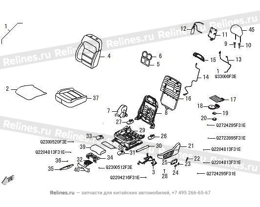 Driver seat assy - 680004***08BE3