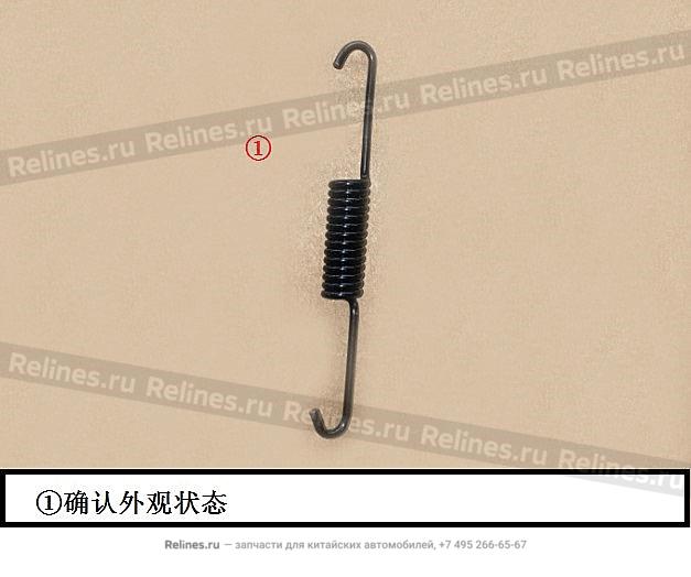 LWR guide spring-brake shoe