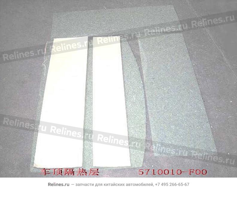 Heat insulator assy-roof