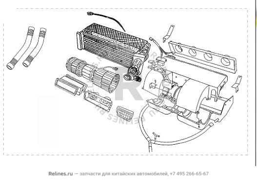 RR evaporator assy - 81070***05-B1