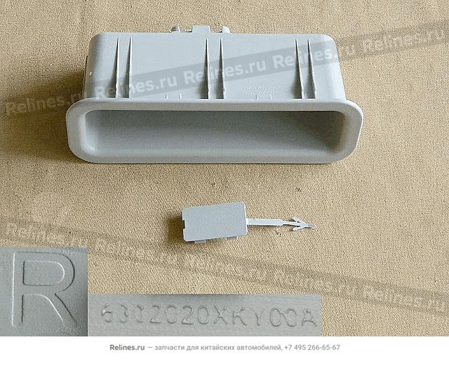 Back door guard panel handle assy,RH - 630202***00AD4