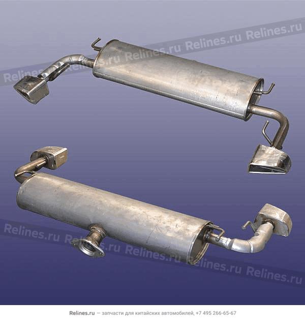 Глушитель задняя часть - T21-***110