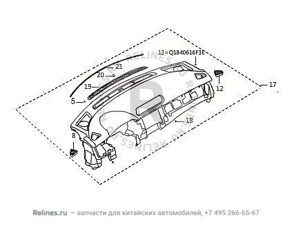 Inst panel UPR body assy