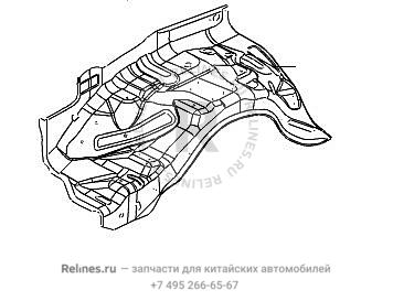 Брызговик моторного отсека правый в сборе Hover H5(дизель) - 84004***84XA