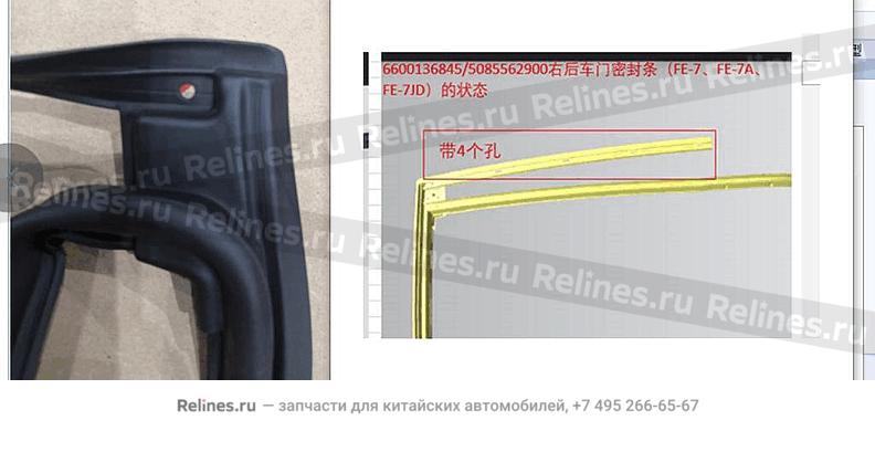 Assy,weatherstrip,RR door