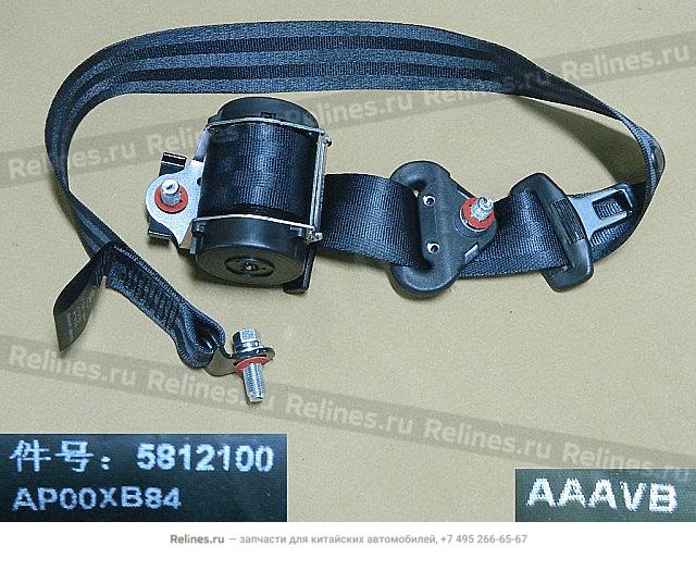 Retractor assy-rr seatbelt - 581210***0XB84