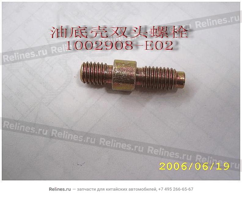 Double end bolt(oil pan) - 1002***E02