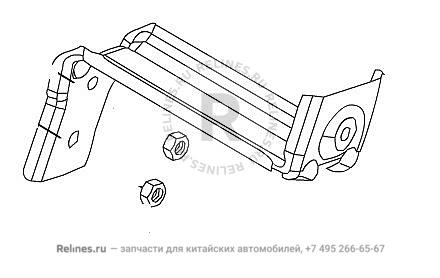 Mounting beam brkt weldment midbumper RH