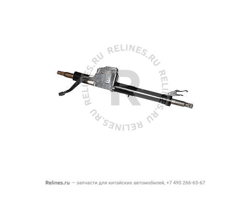 Steering column with power universal jiont