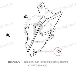 Левая задняя противотуманная фара