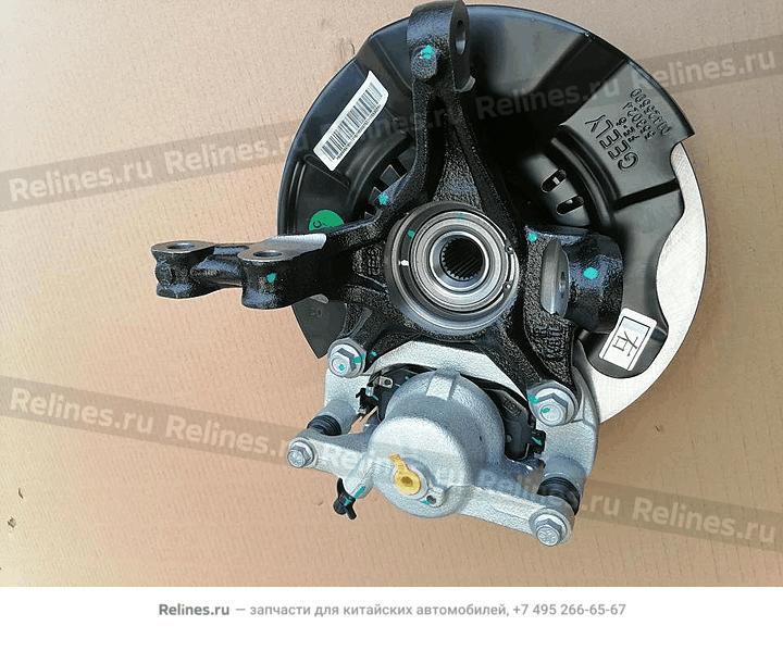 RF disc brake & steering knuckle assy