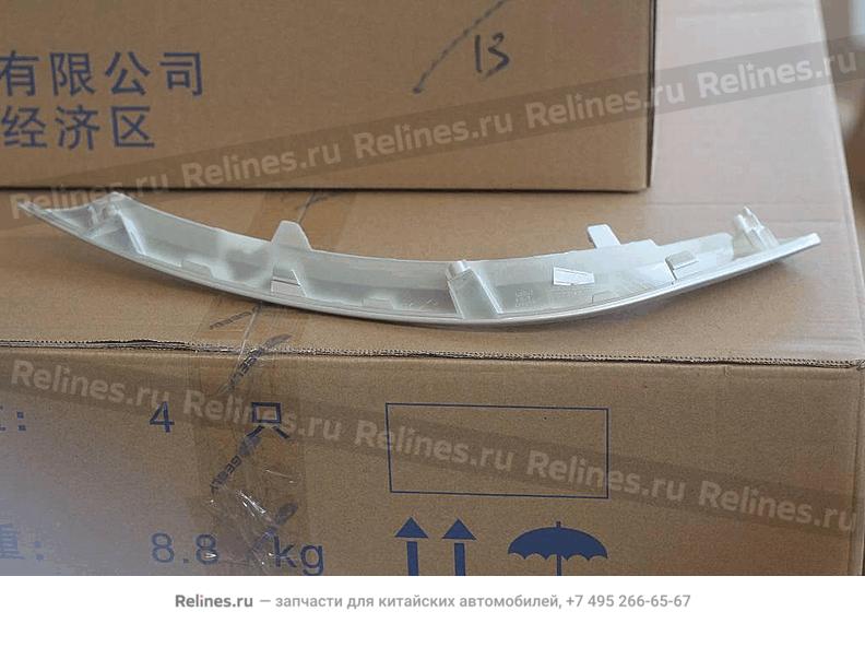 RH trim strip, RR bumper