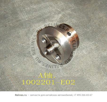 Idle gear shaft a