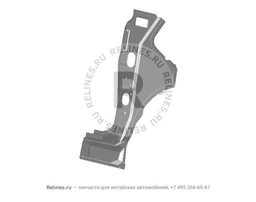Панель кузова правая внутр. нижняя метал.