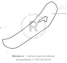 Декоративная накладка сидения пассажира