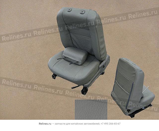 FR seat assy LH(leather dark gray) - 6800020***A-00CK